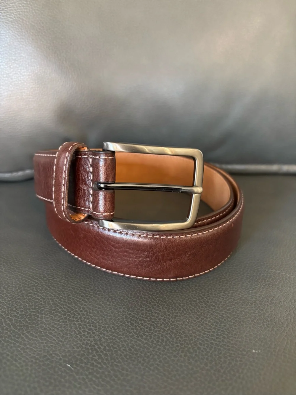 Kirkland Signature Italian Full Grain Leather Men's Belt size 36